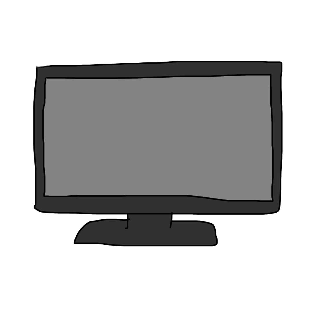 テレビのイラスト